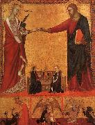 Barna da Siena The Mystical Marriage of St.Catherine oil painting artist